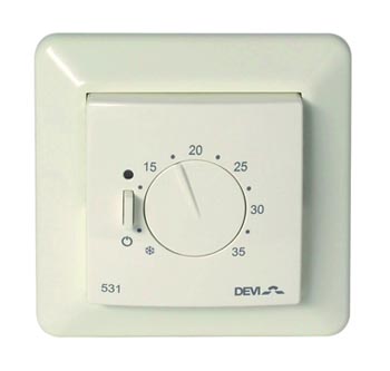 devireg 531 elektrikli zeminden ısıtma termostatı , yerden ısıtma termostatı , döşemeden ısıtma termostatı